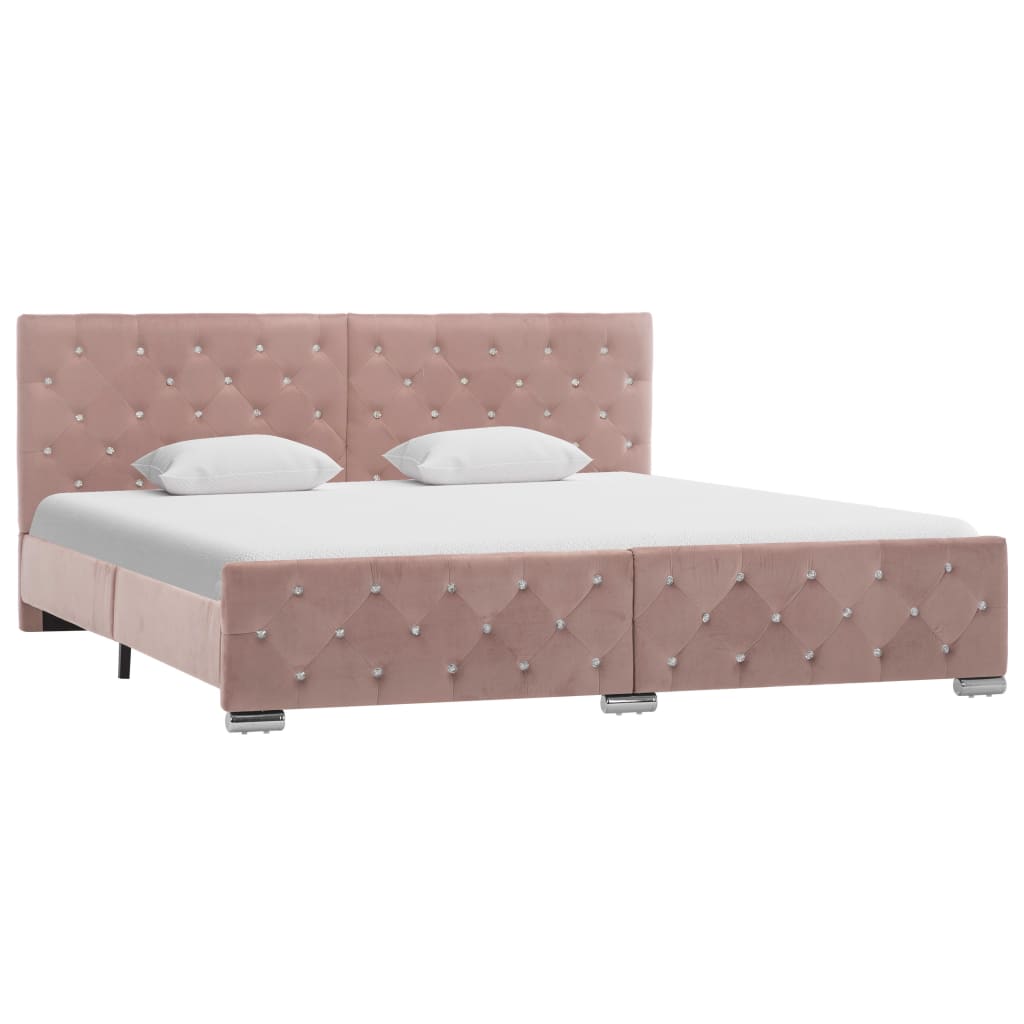 foto del prodotto giroletto rosa in velluto 180x200 cm cod mxl 62136