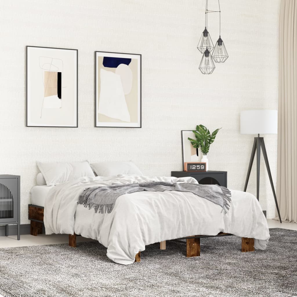 foto del prodotto giroletto rovere fumo 120x190 cm in legno multistrato metallo
