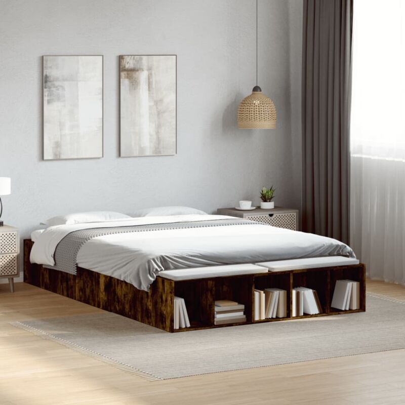 foto del prodotto giroletto rovere fumo 120x190 cm in legno multistrato vidaxl