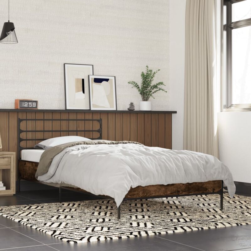 foto del prodotto giroletto rovere fumo 75x190 cm in legno multistrato e metallo vidaxl