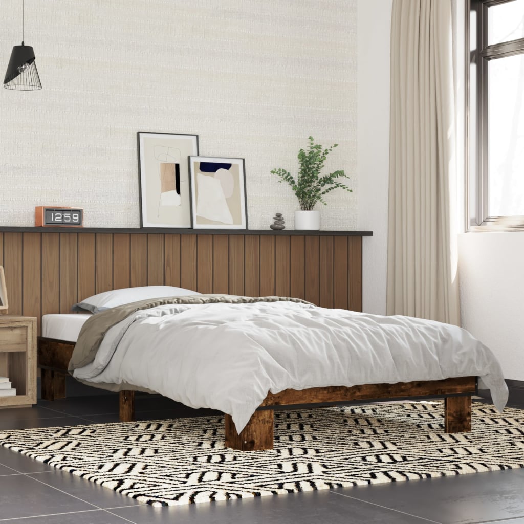 foto del prodotto giroletto rovere fumo 90x190 cm in legno multistrato e metallo