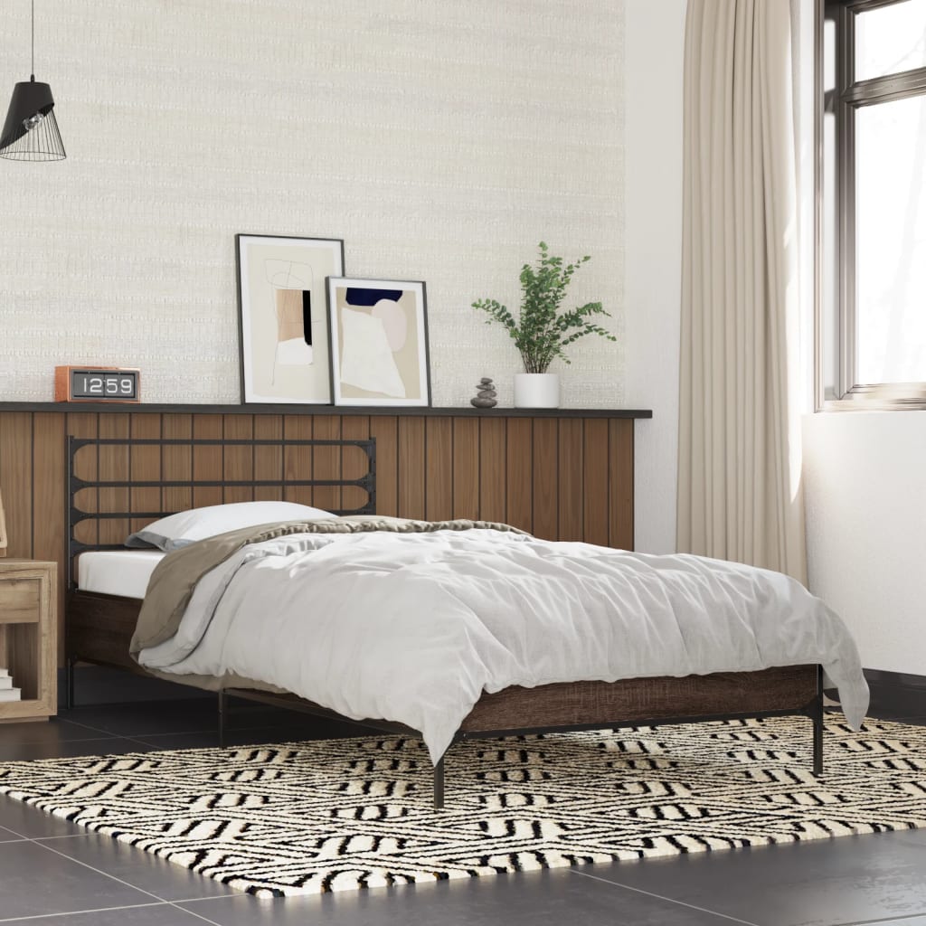 foto del prodotto giroletto rovere marrone 75x190 cm legno multistrato e metallo