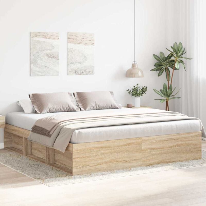 foto del prodotto giroletto rovere sonoma 180x200 cm super king vidaxl
