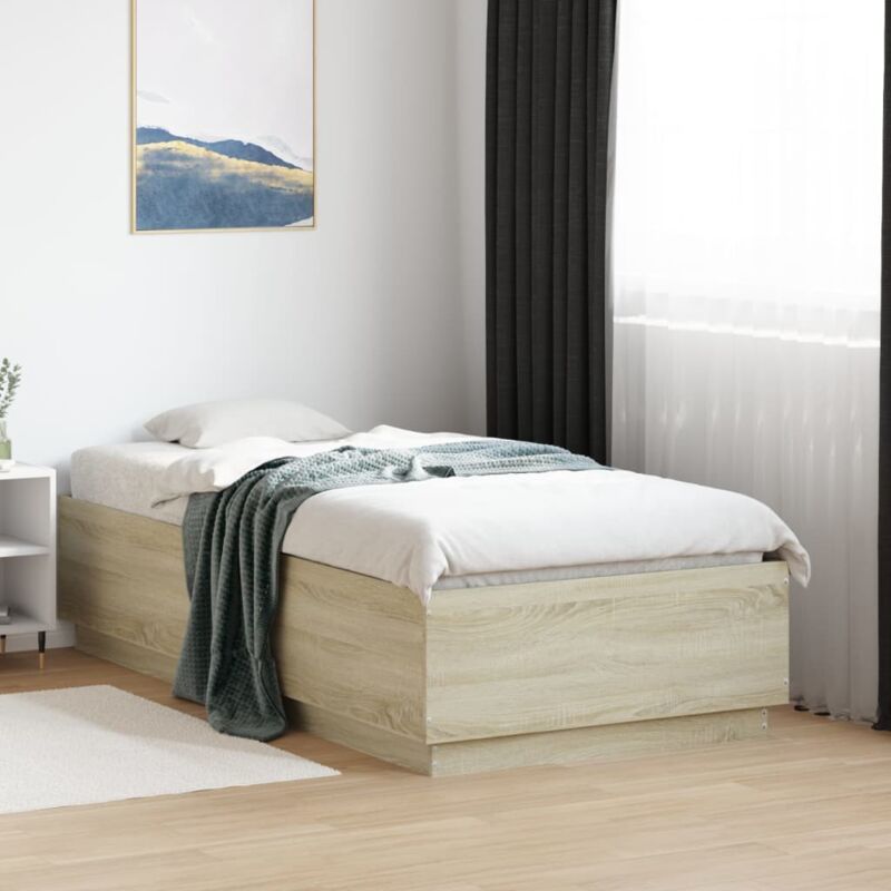 foto del prodotto giroletto rovere sonoma 90x190 cm in legno multistrato vidaxl