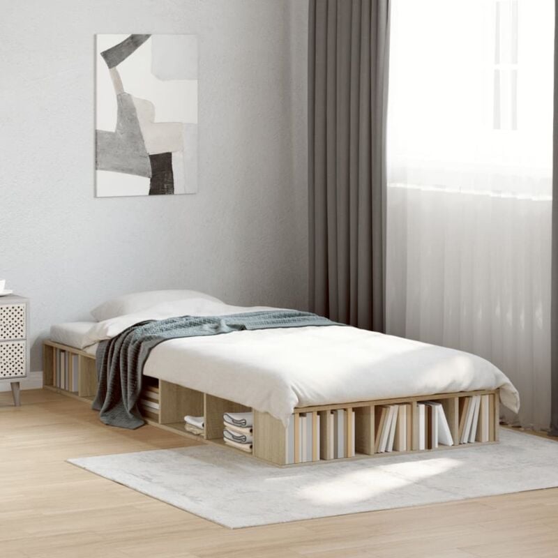 foto del prodotto giroletto rovere sonoma 90x190 cm in legno multistrato vidaxl