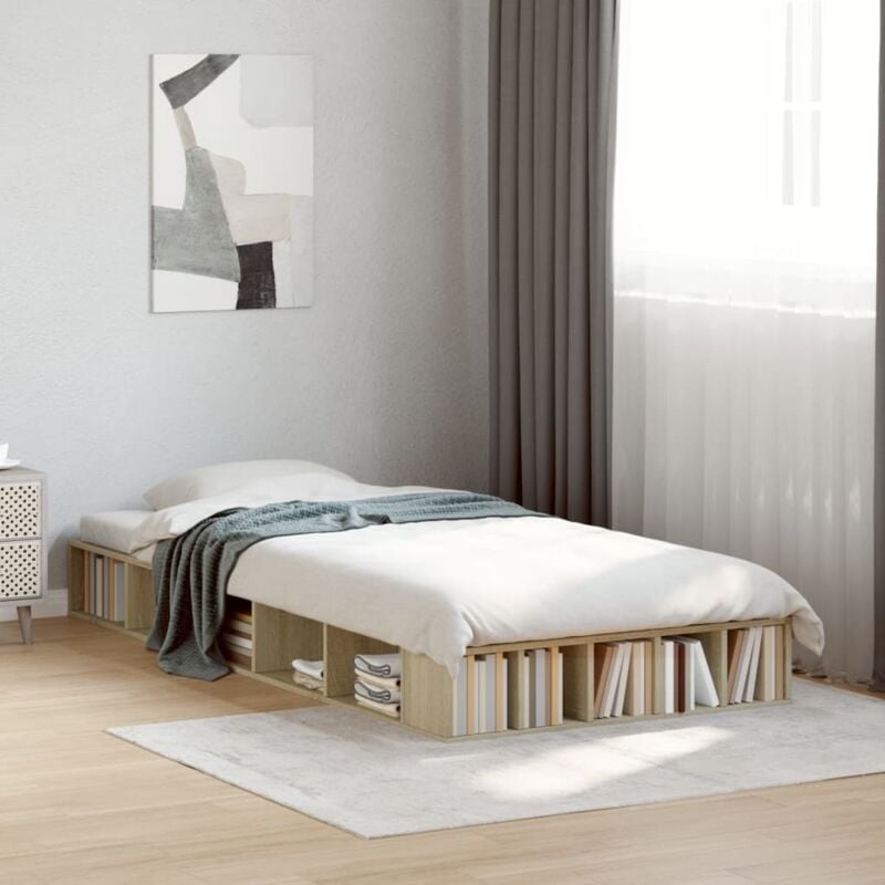 foto del prodotto giroletto rovere sonoma 90x200 cm in legno multistrato vidaxl
