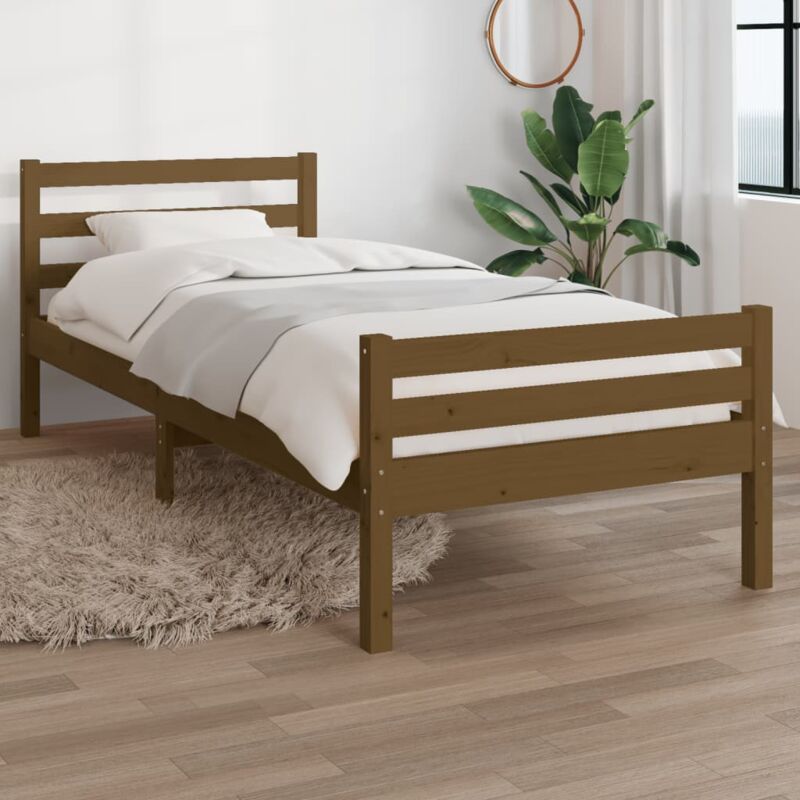 foto del prodotto giroletto senza materaso ambra in legno massello 75x190 cm vidaxl