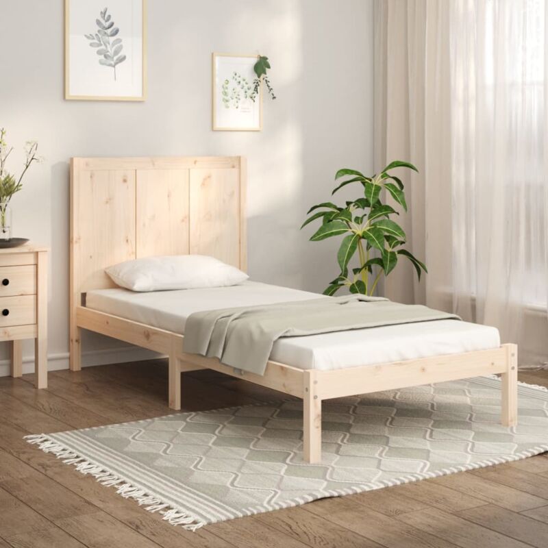 foto del prodotto giroletto senza materasso 100x200 cm in legno massello di pino vidaxl