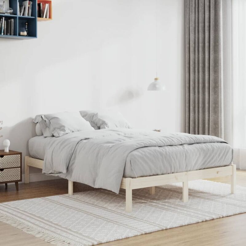 foto del prodotto giroletto senza materasso 135x190 cm in legno di pino full vidaxl