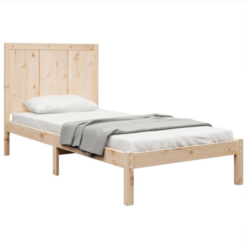 foto del prodotto giroletto senza materasso 75x190 cm in legno massello di pino vidaxl
