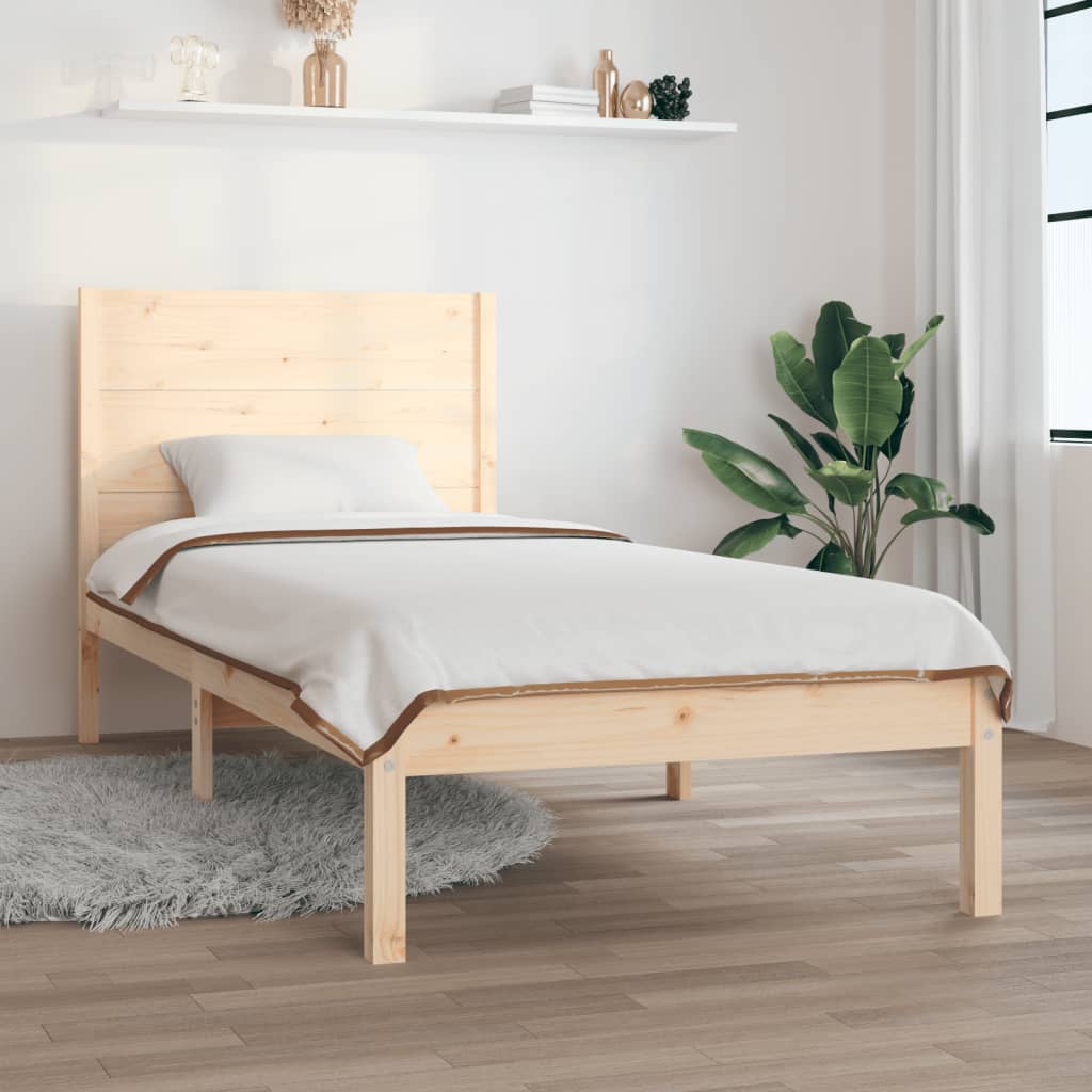 foto del prodotto giroletto senza materasso 90x200 cm in legno massello di pino