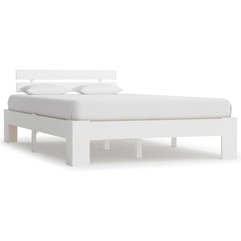 foto del prodotto giroletto senza materasso bianco 140x200 cm legno massello pino vidaxl