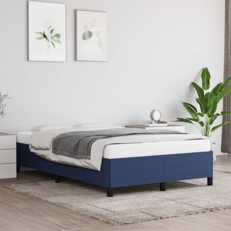 foto del prodotto giroletto senza materasso blu 120x190 cm in tessuto vidaxl