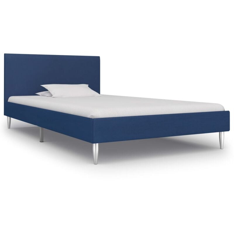 foto del prodotto giroletto senza materasso blu 90x200 cm in tessuto vidaxl