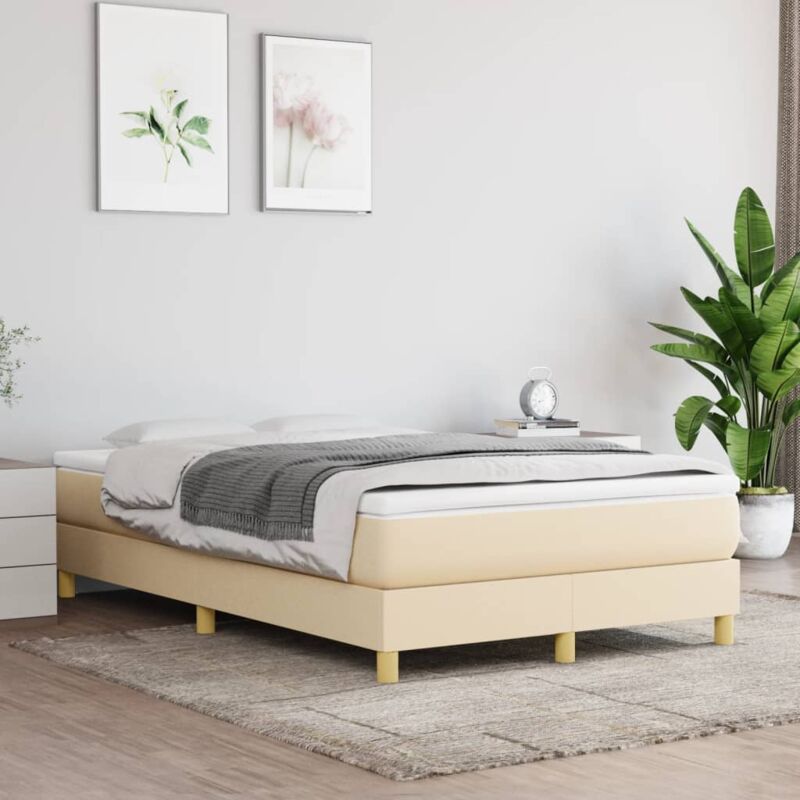 foto del prodotto giroletto senza materasso crema 120x200 cm tessuto vidaxl