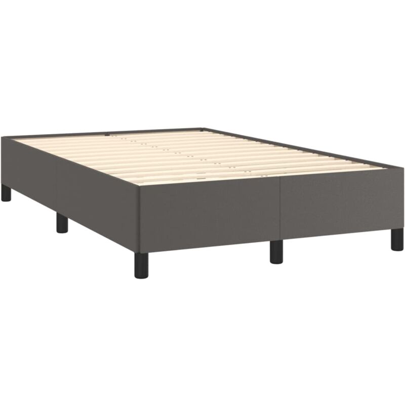 foto del prodotto giroletto senza materasso grigio 120x190 cm similpelle vidaxl