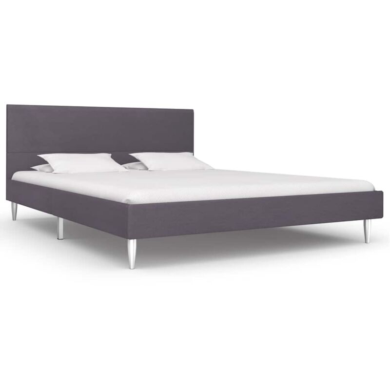 foto del prodotto giroletto senza materasso grigio 135x190 cm in tessuto vidaxl