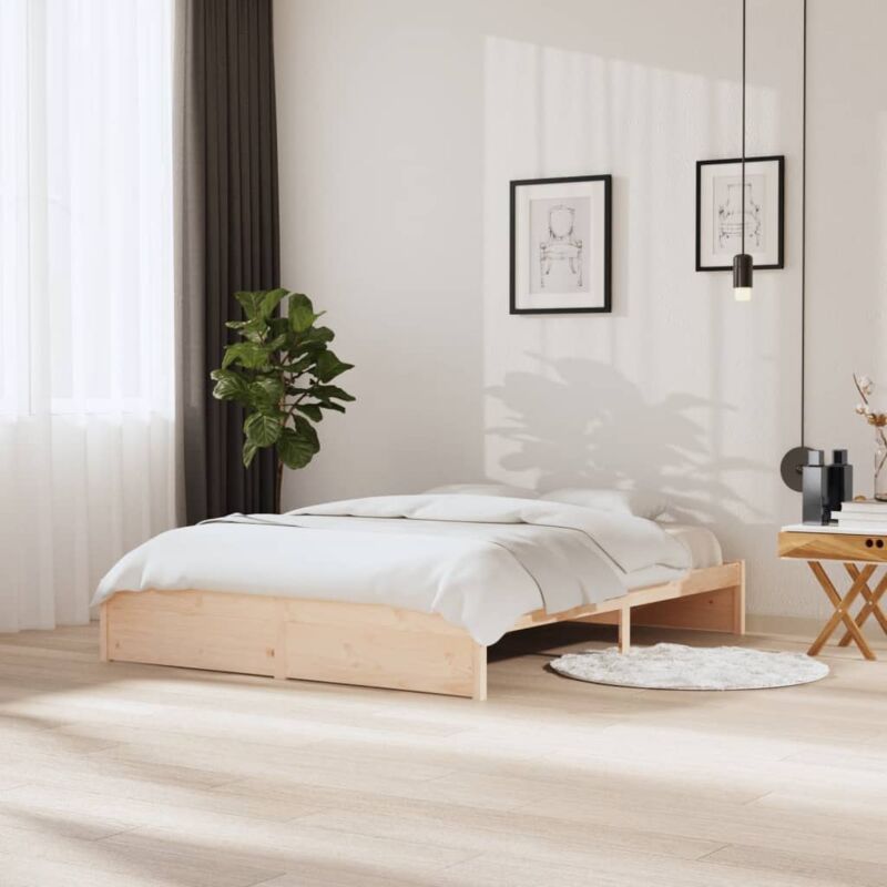 foto del prodotto giroletto senza materasso in legno massello 160x200 cm vidaxl