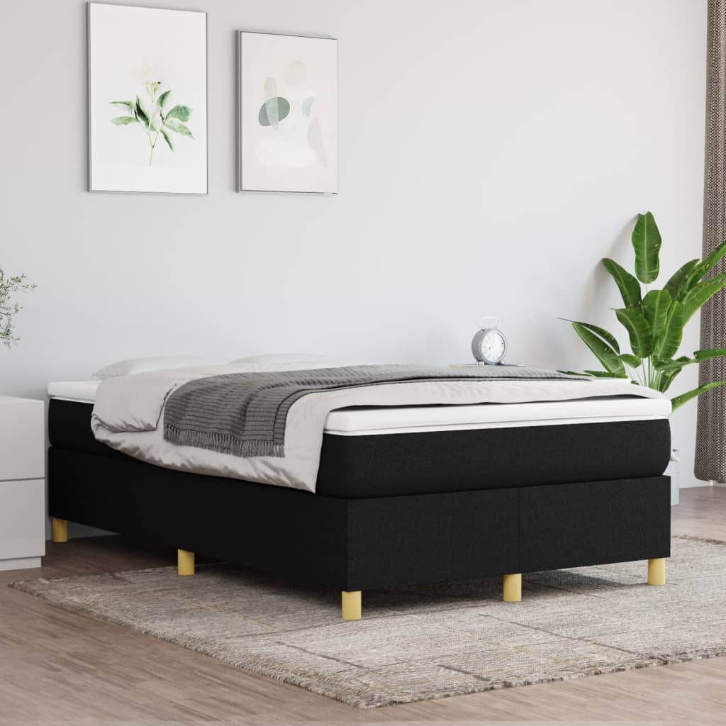 foto del prodotto giroletto senza materasso nero 120x200 cm tessuto vidaxl