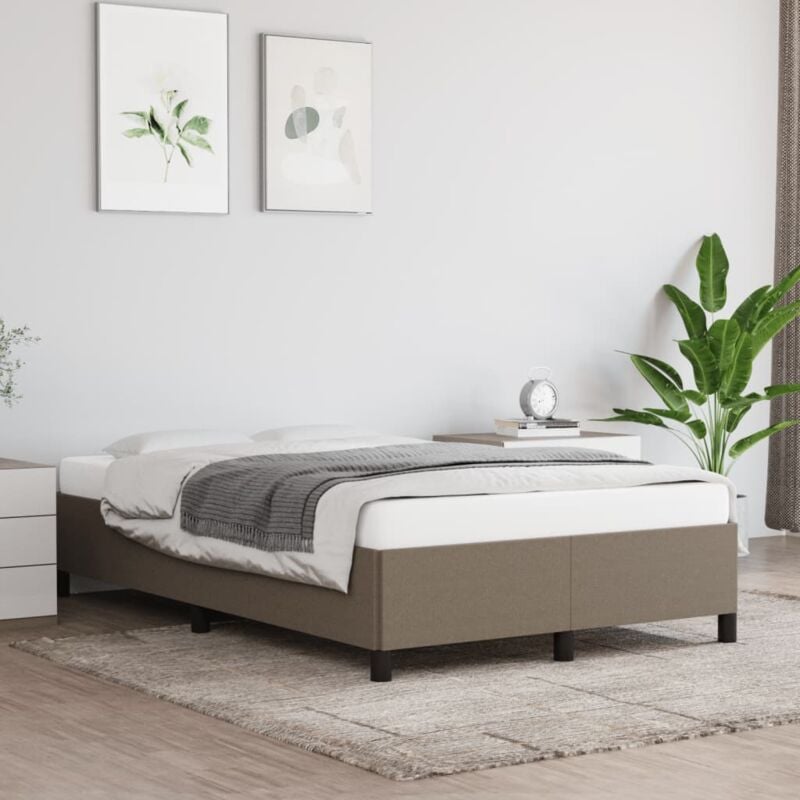 foto del prodotto giroletto senza materasso tortora 120x200 cm tessuto vidaxl