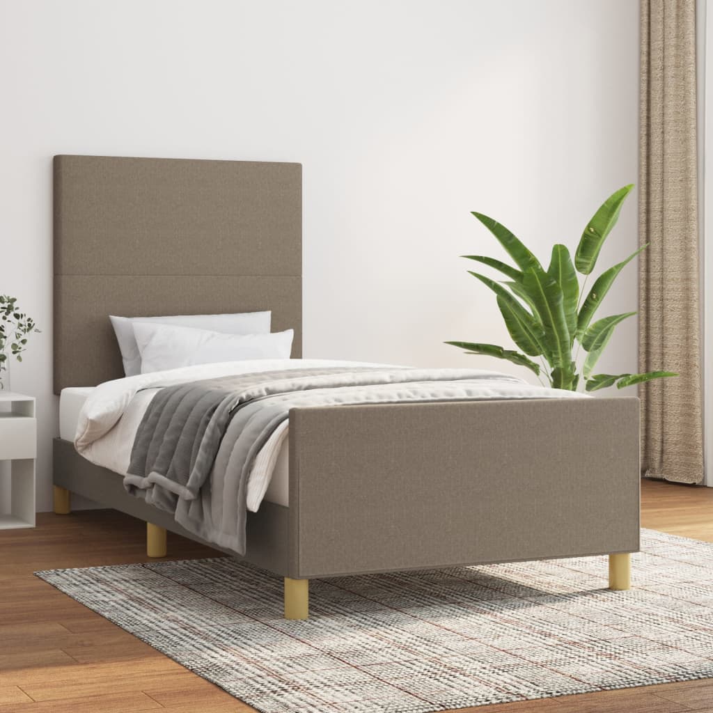 foto del prodotto giroletto senza materasso tortora 80x200 cm tessuto vidaxl 898371