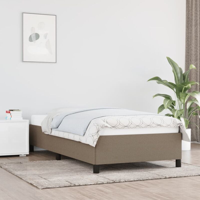 foto del prodotto giroletto senza materasso tortora 90x200 cm tessuto vidaxl