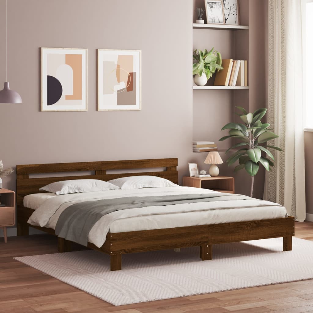 foto del prodotto giroletto testiera rovere marrone 180x200 cm legno multistratocod mxl 134254