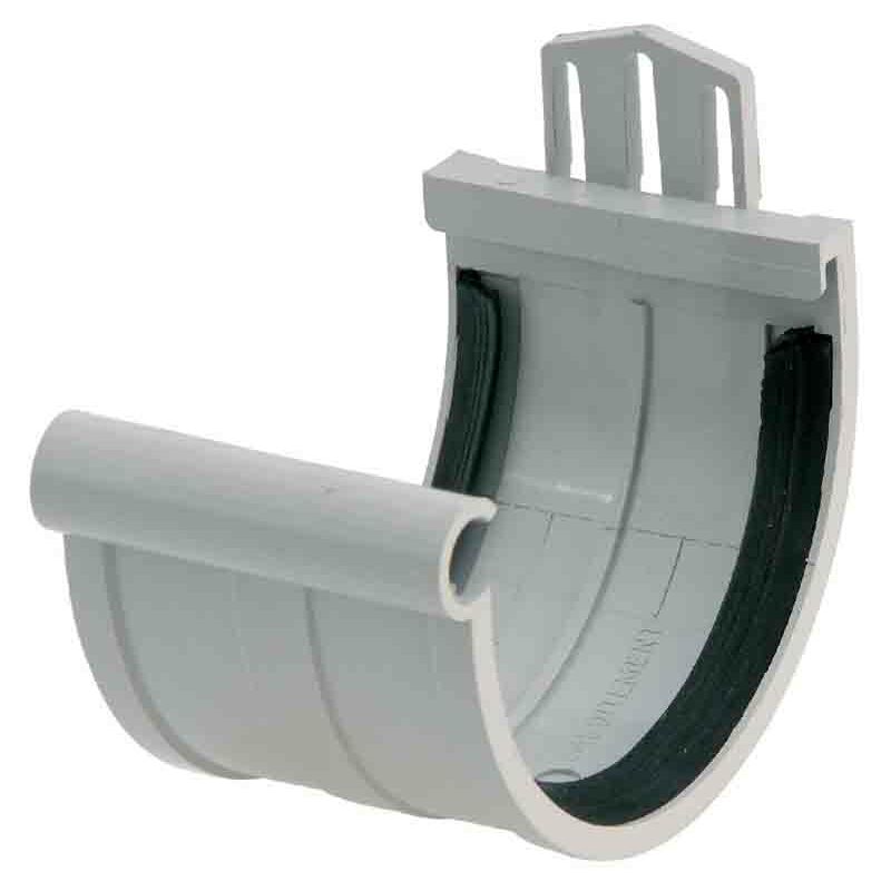 foto del prodotto girpi giunzione inferiore grondaia in pvc grigio. a 71m2 grigio