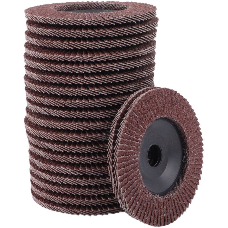 foto del prodotto gistuch 20 dischi abrasivi lamellari 100 mm x grana 16 mm 80 dischi lamellari dischi abrasivi per eliminare bave, ruggine, lucidare, rifinire