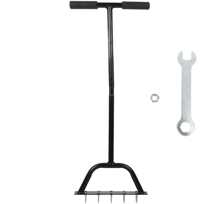 foto del prodotto gistuch arieggiatore manuale ad altezza regolabile per terreni e prati compatti arieggiatore manuale con 10 punte