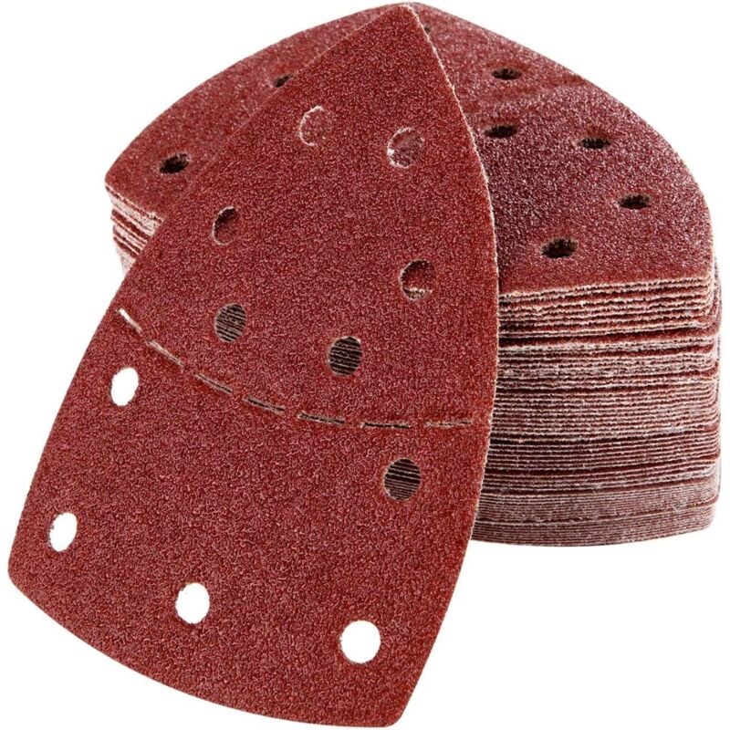 foto del prodotto gistuch carta vetrata per levigatrice 11 fori 60 pezzi grana 40,60,80,120,180,240 per levigatrici di dettaglio