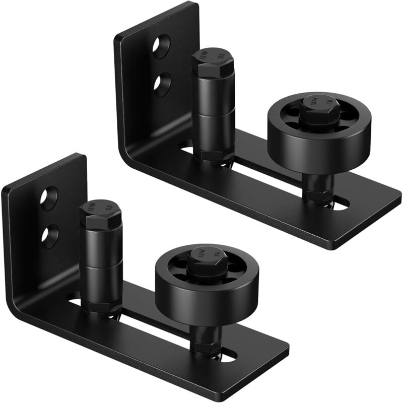 foto del prodotto gistuch guida per porta scorrevole da pavimento 2 pezzi con rullo regolabile 8 in 1 per sistema di porta scorrevole per porta scorrevole, guida a
