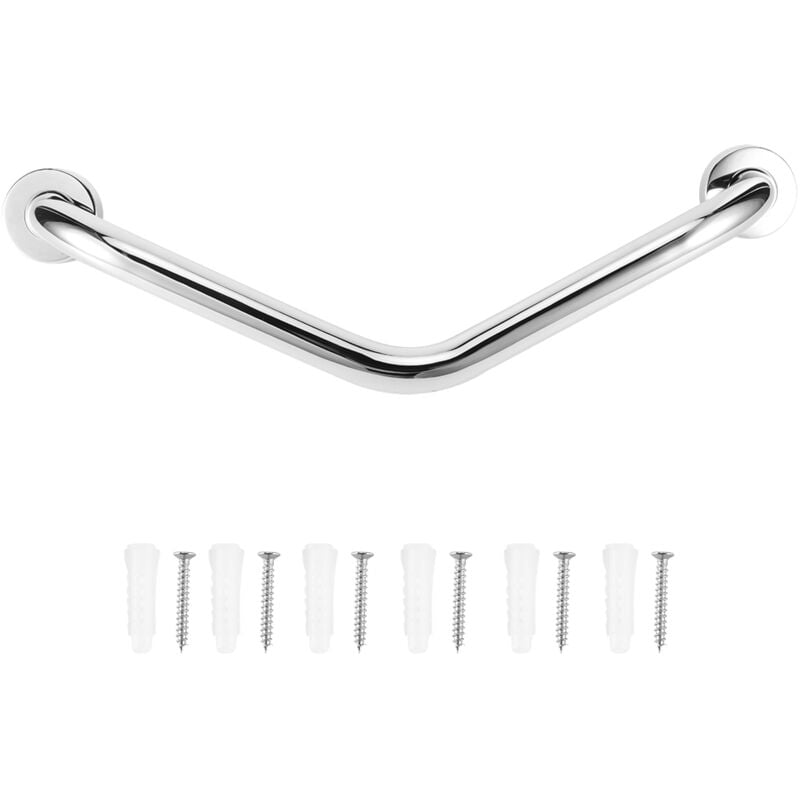 foto del prodotto gistuch maniglione per doccia 38 cm, maniglia da bagno, acciaio inossidabile, per bagno, wc e doccia, antiscivolo, sicuro, affidabile e solido