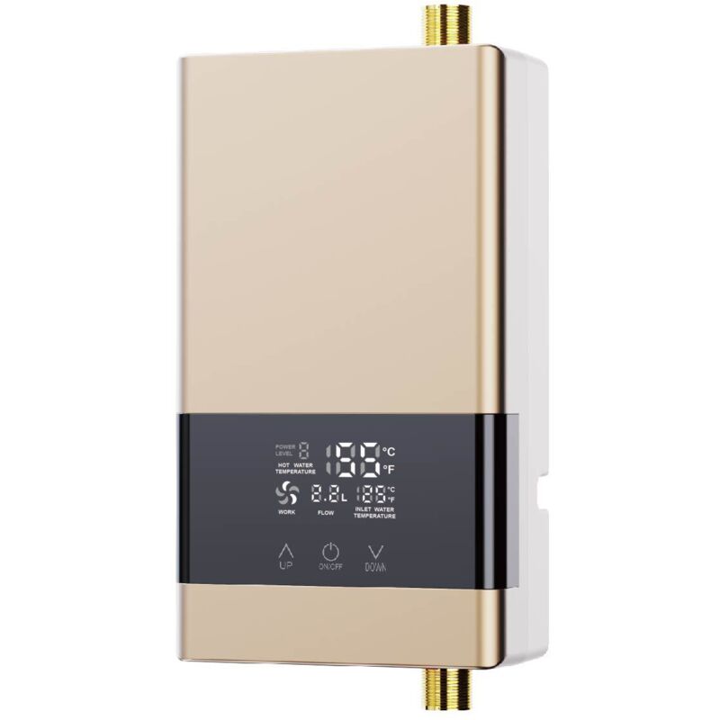 foto del prodotto gistuch riscaldatore di acqua istantaneo 6000w riscaldatore di acqua elettrico touch installazione riscaldatore di acqua automatico costante spina
