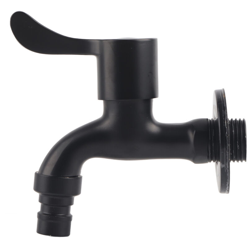 foto del prodotto gistuch rubinetto per acqua da giardino con montaggio a parete nero in acciaio inossidabile 304 per bagno lavatrice 