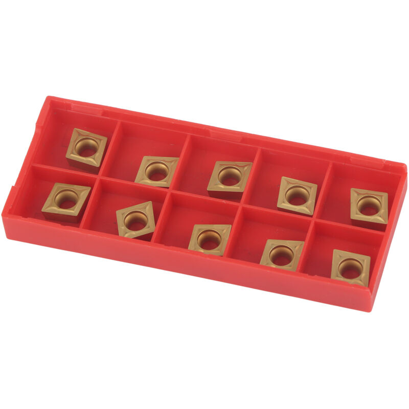 foto del prodotto gistuch scatola da 10 pezzi lame con inserti rotanti frese cnc a forma di diamante in metallo duro ccmt09t304 ccmt32.5 utensile da tornitura per