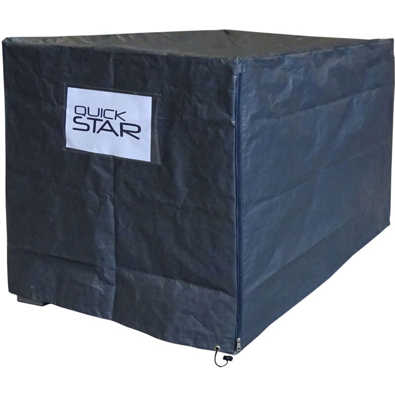 foto del prodotto gitterbox abdeckung 125x85x87cm grau pe gewebefolie schutzh lle abdeckplane versandtasche