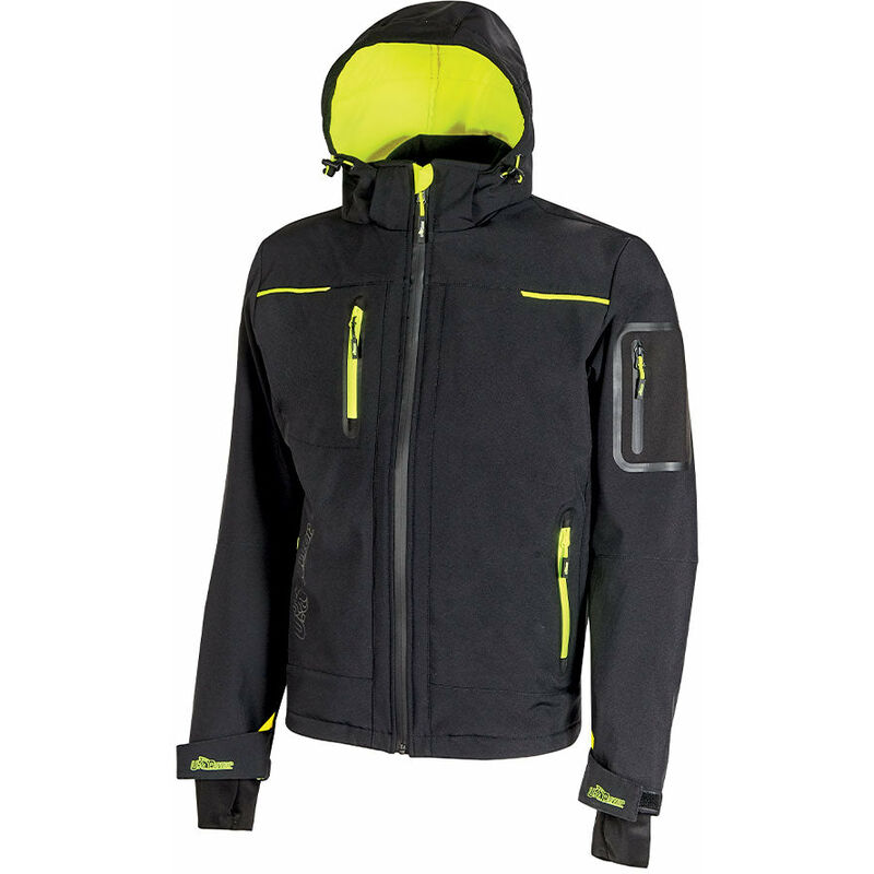 foto del prodotto giubbino da lavoro giacca black carbon modello space u power l