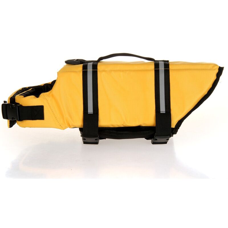 foto del prodotto giubbotto di salvataggio per cani giallo, m 