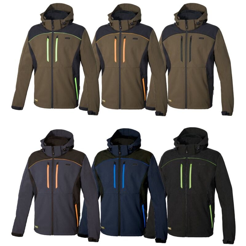 foto del prodotto giubbotto softshell da lavoro cofra klarbo - 50 (eu) - fango