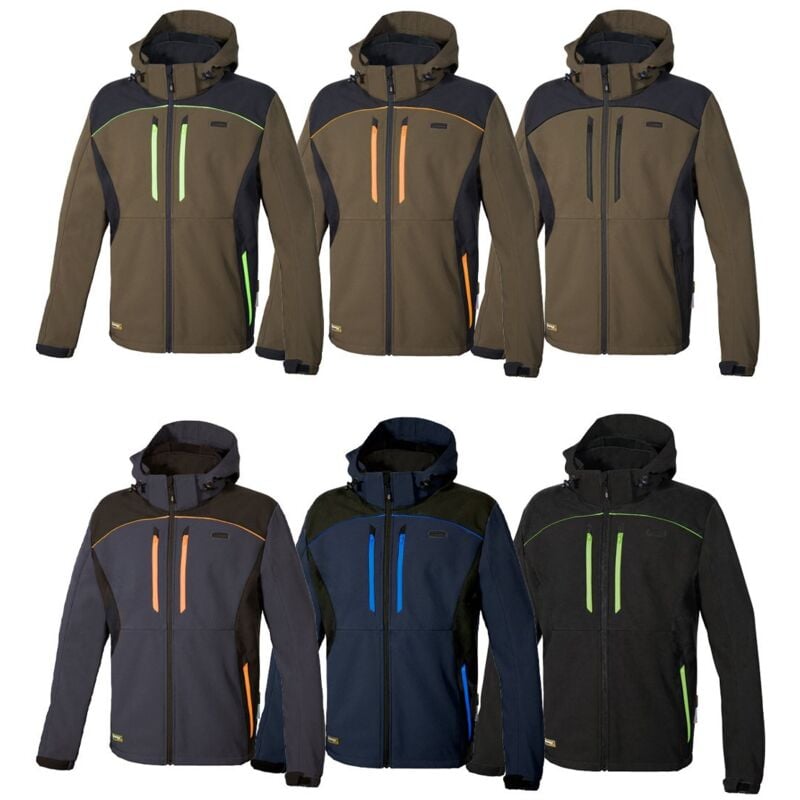 foto del prodotto giubbotto softshell da lavoro cofra klarbo 52 eu fango