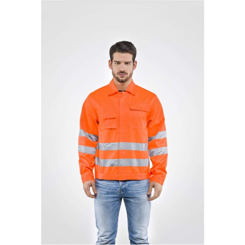 foto del prodotto giubotto alta visibilit arancio tg. xl