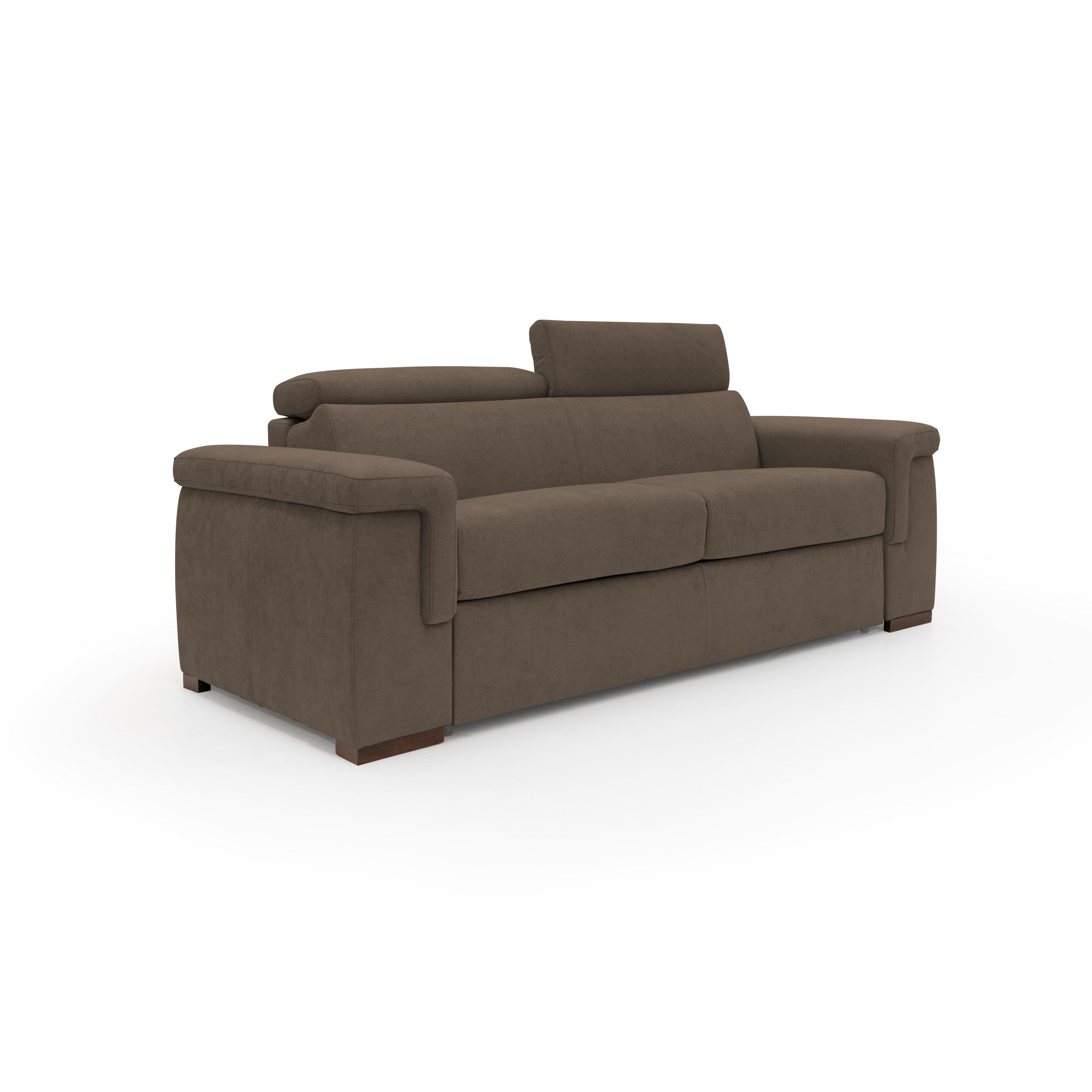 foto del prodotto giunone divano letto mat. h18 240 cm mat. 160x197 cm marrone