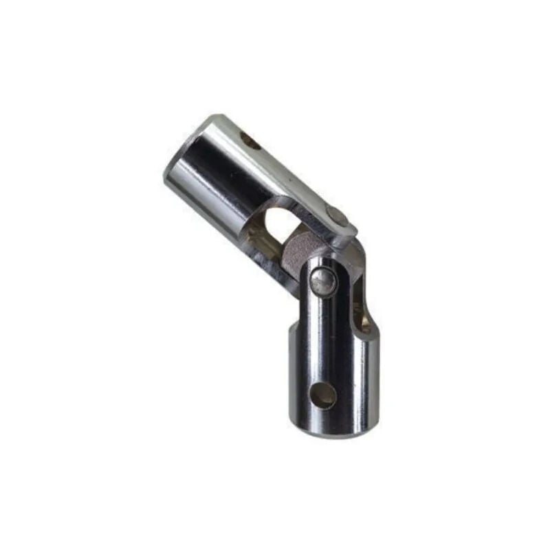 foto del prodotto giunto a ginocchio, giunto per tapparelle, per asta esagonale da 10 mm e asta esagonale da 10 mm, acciaio cromato