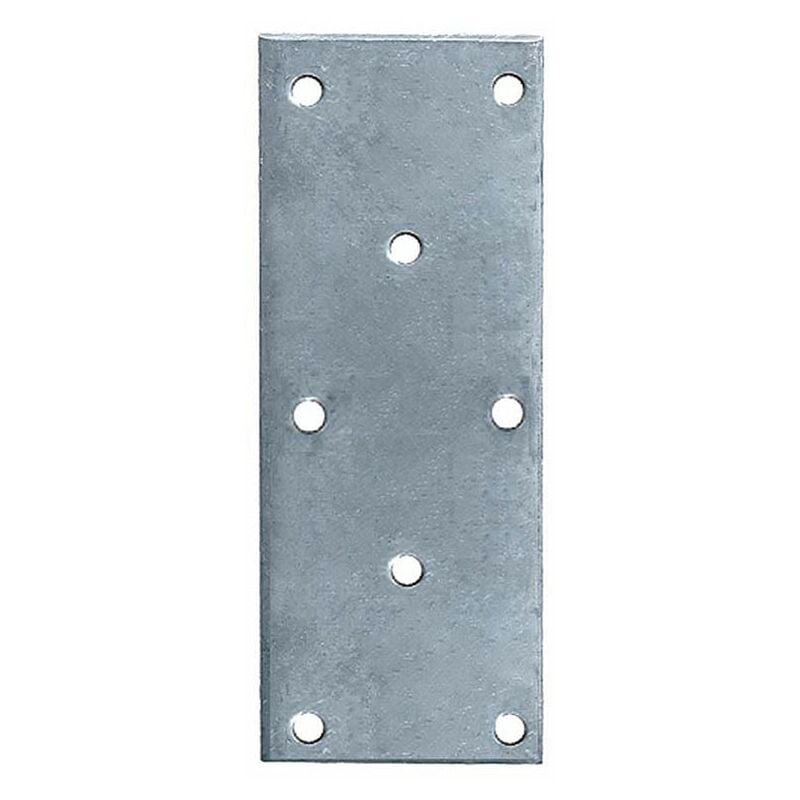 foto del prodotto giunto a piastra forato leggero mm2 100x40 zincato pezzi 3 masidef