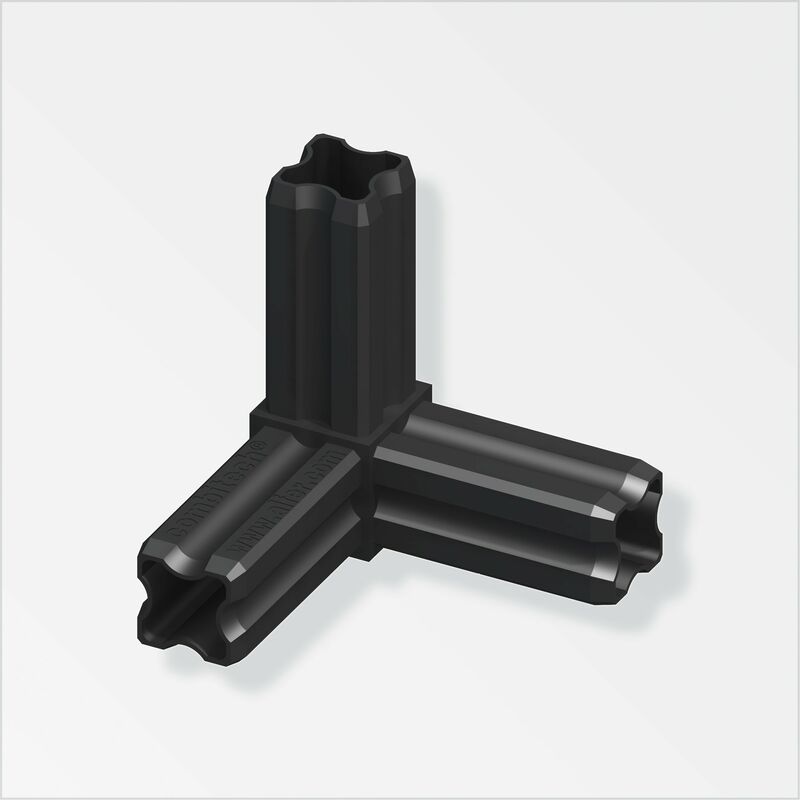 foto del prodotto giunto ad angolo alfer aluminium 90 gradi 23.5mm nero 28584