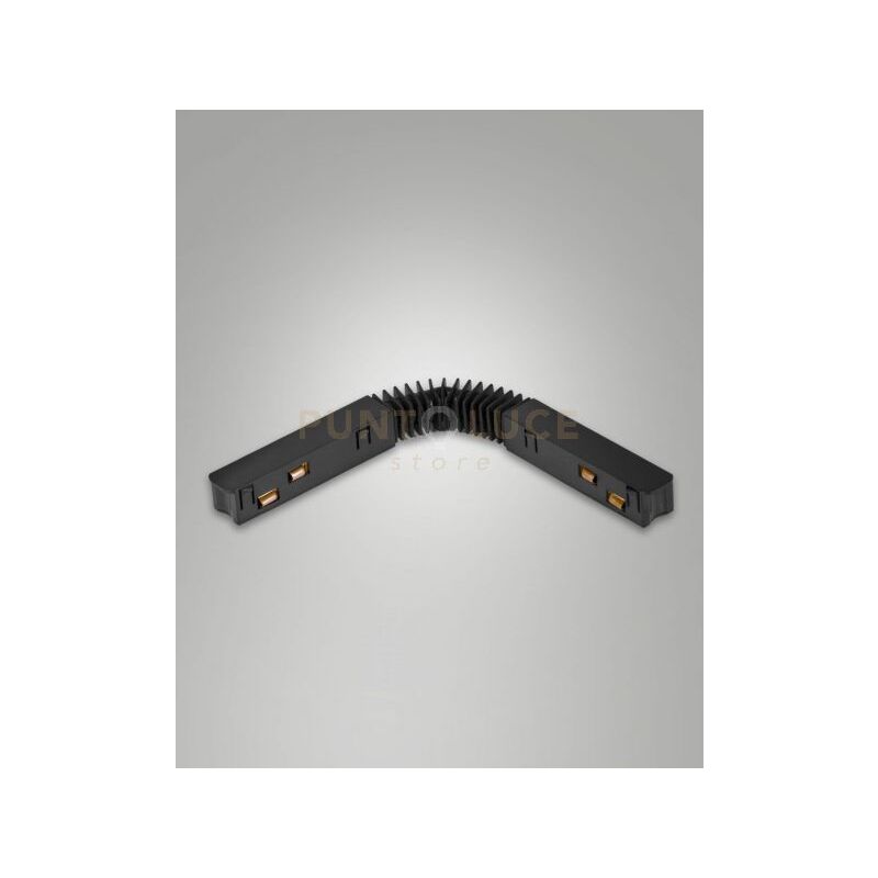 foto del prodotto giunto elettrico flessibile per sistema binario track 48v nero