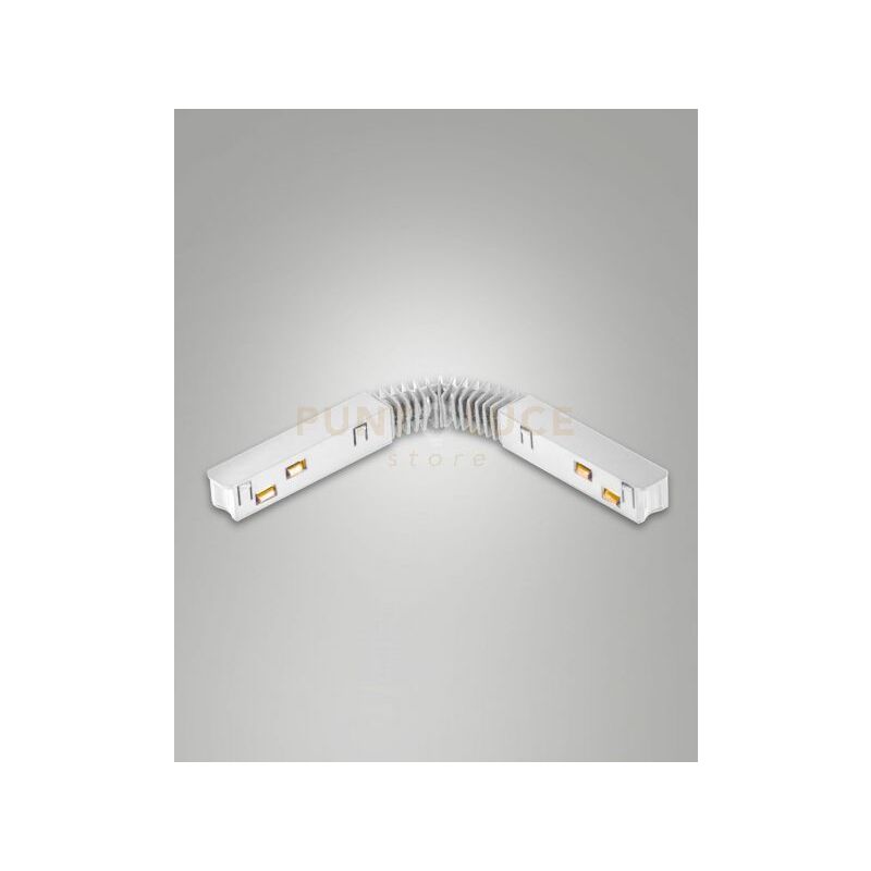 foto del prodotto giunto elettrico flex per binario 48v bianco per track 2,74cm