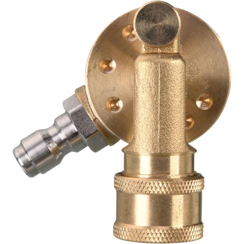 foto del prodotto giunto girevole per ugelli idropulitrice, accessorio per la pulizia delle grondaie, sgancio rapido da 1 4 , 240 gradi, 4500 psi