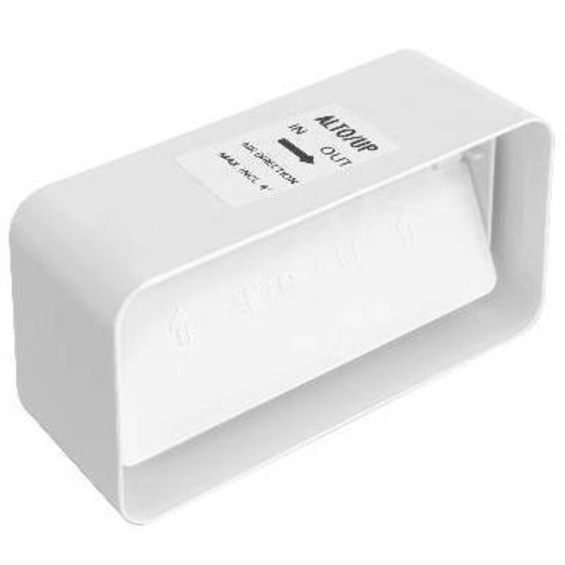 foto del prodotto giunto per tubo cappa rettangolare in abs con valvola first